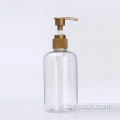 Groothandel plastic cilinderfles met fancy plastic lotionpomp dispenser voor body crème shampoo verpakking